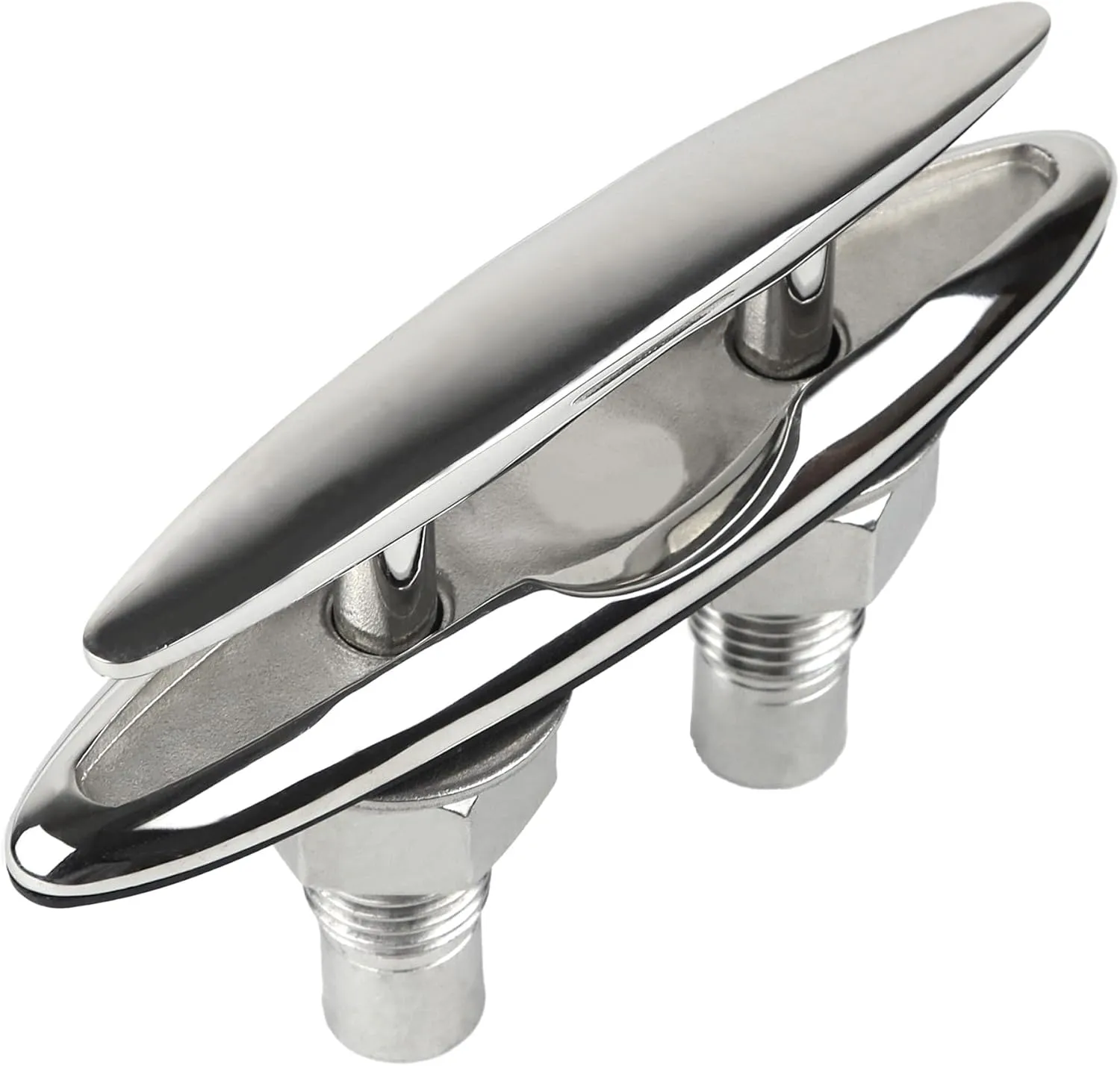 Pop Up Boat Cleat Stainless Steel 316 Retractable Cleats Marine Grade Rope Cleat Hidden Flush Mount Full Up Dock Cleat for Yacht and Kayak