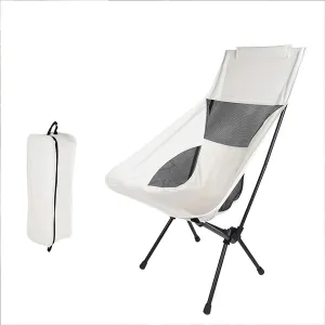Portable Outdoor Folding Chair Can Be Used for Fishing Sketching and Picnics Comfortable and Breathable Mesh with Backrest-L
