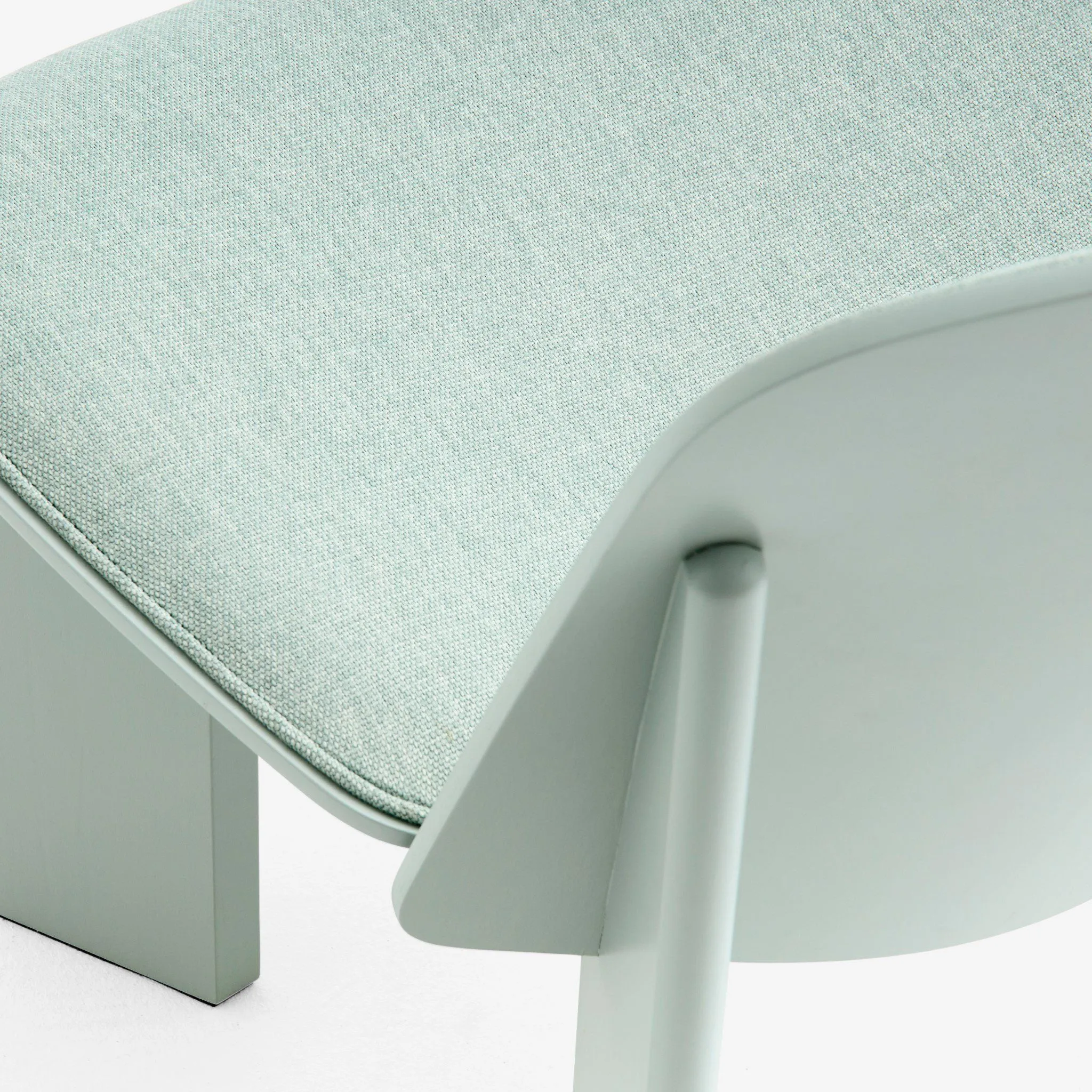 PRE-ORDER │ HAY Chisel Lounge Chair, Eucalyptus Lacquered Beech/Metaphor 023 Upholstery