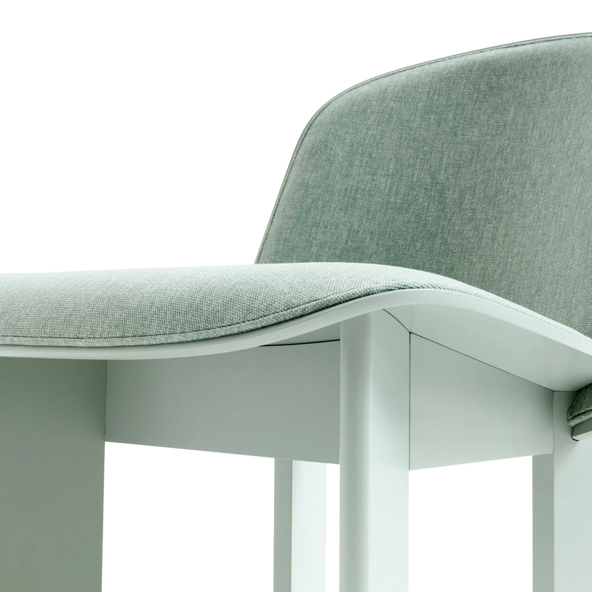 PRE-ORDER │ HAY Chisel Lounge Chair, Eucalyptus Lacquered Beech/Metaphor 023 Upholstery