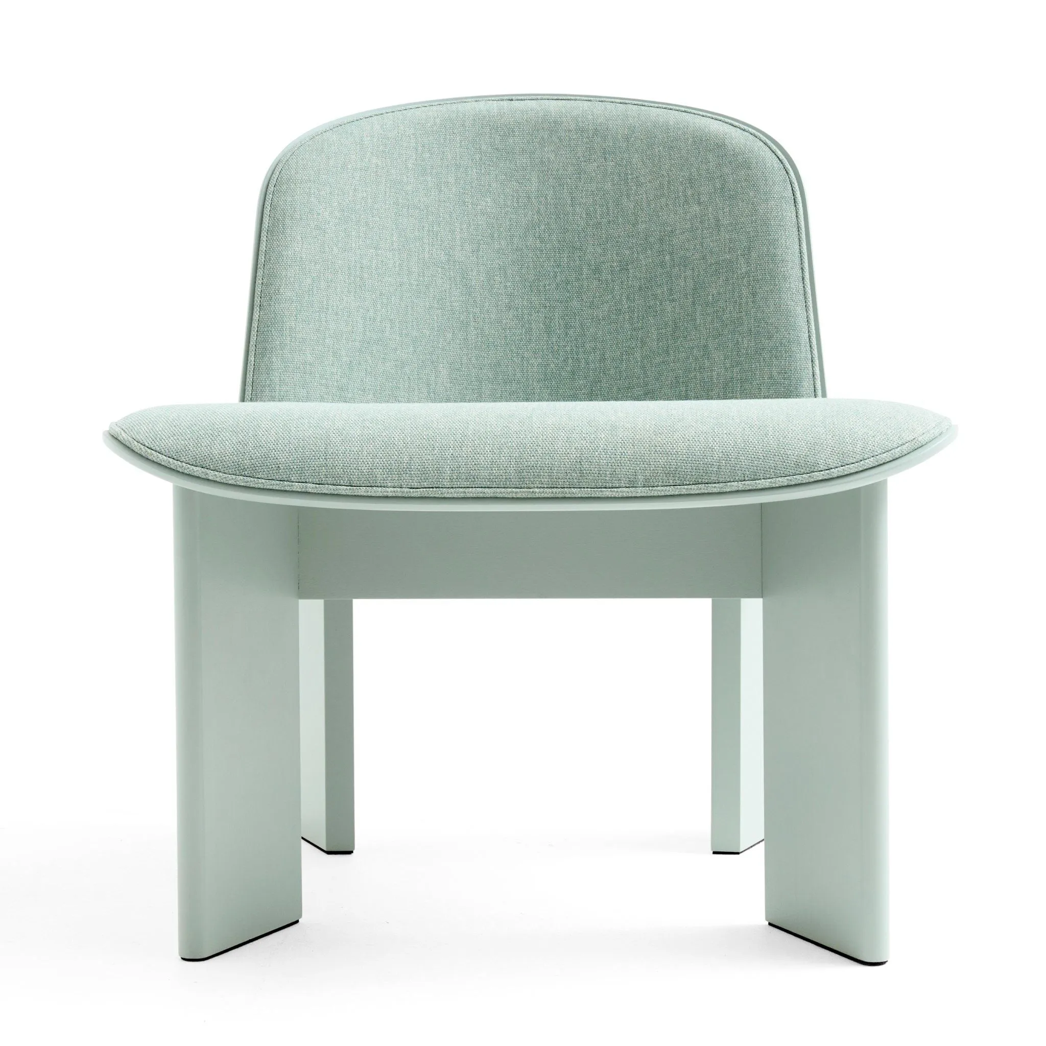 PRE-ORDER │ HAY Chisel Lounge Chair, Eucalyptus Lacquered Beech/Metaphor 023 Upholstery