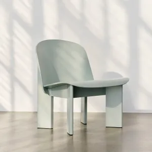 PRE-ORDER │ HAY Chisel Lounge Chair, Eucalyptus Lacquered Beech/Metaphor 023 Upholstery