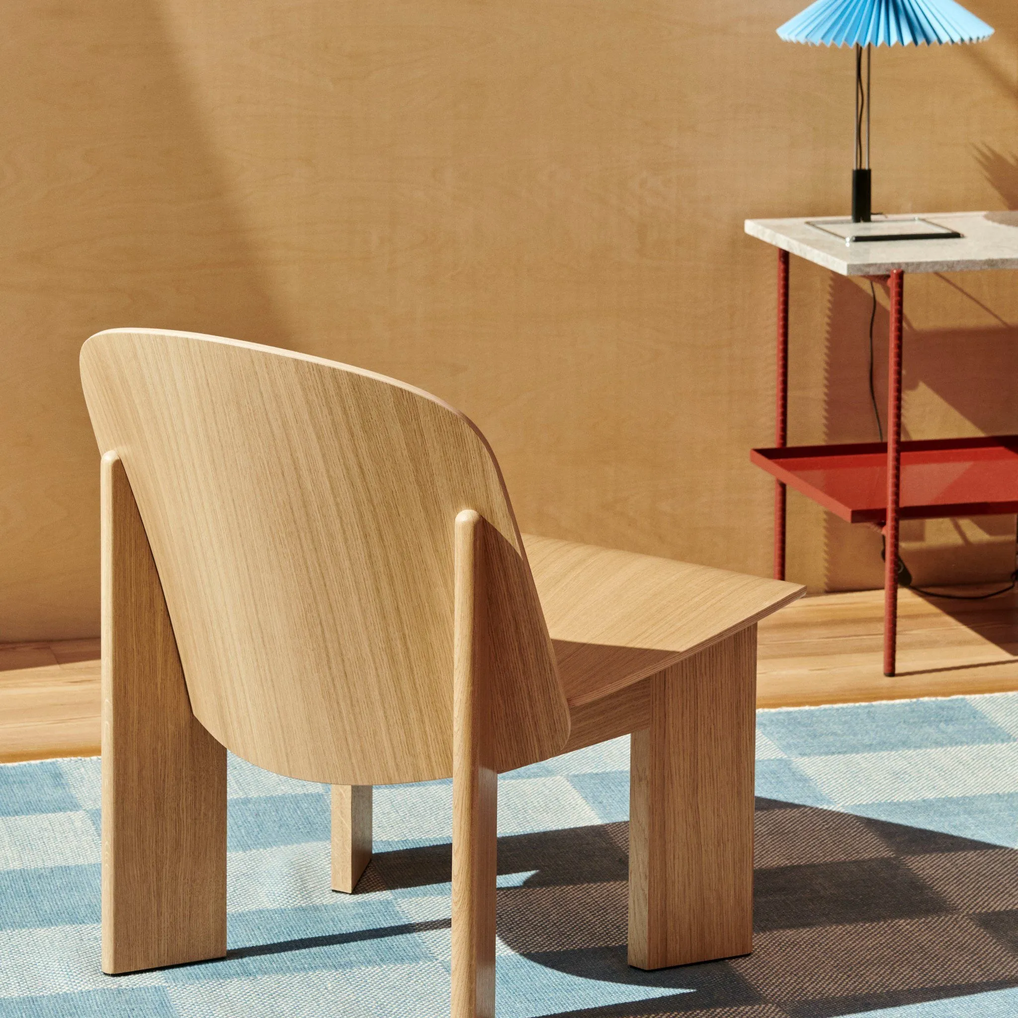 PRE-ORDER │ HAY Chisel Lounge Chair, Lacquered Oak