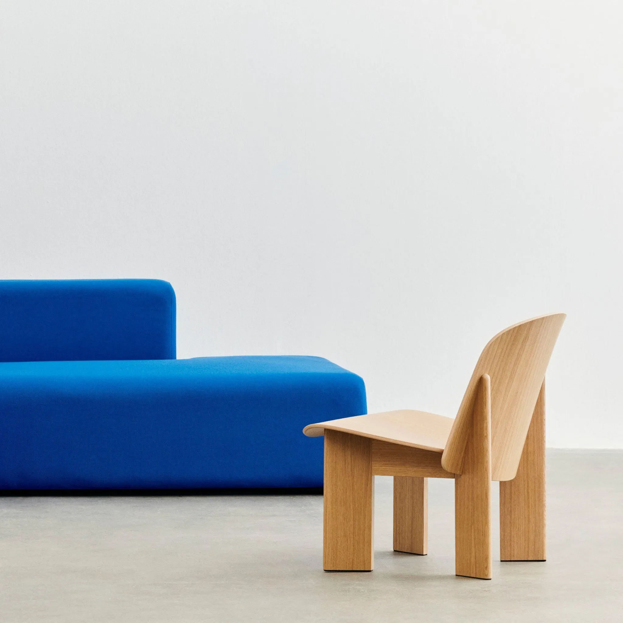 PRE-ORDER │ HAY Chisel Lounge Chair, Lacquered Oak