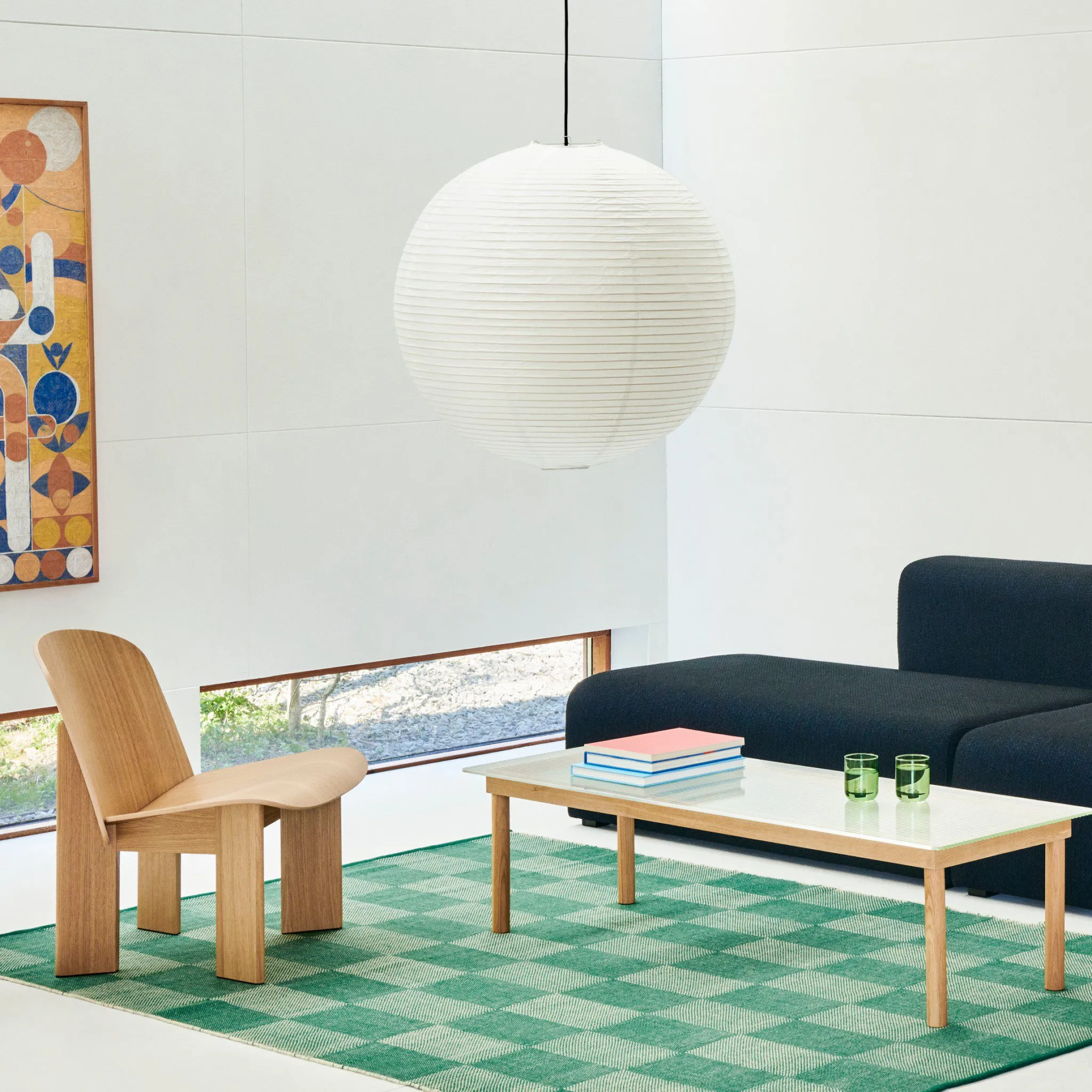 PRE-ORDER │ HAY Chisel Lounge Chair, Lacquered Oak