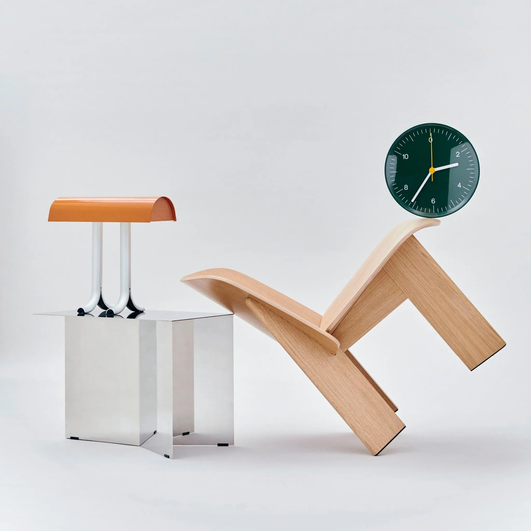 PRE-ORDER │ HAY Chisel Lounge Chair, Lacquered Oak