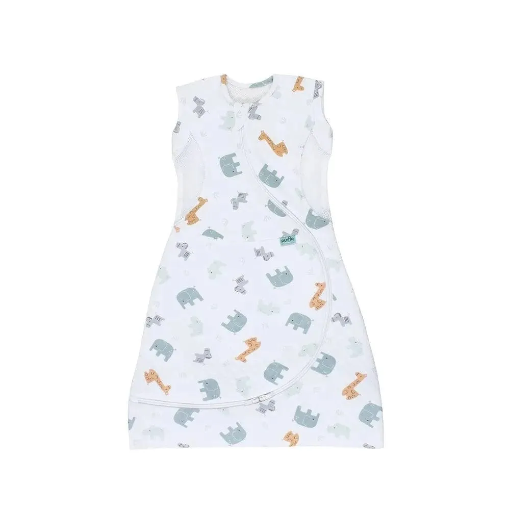 Purflo Cuddle To Sleep Bag 2.5 TOG 3-12 Months - Animal Safari (2 Pack)