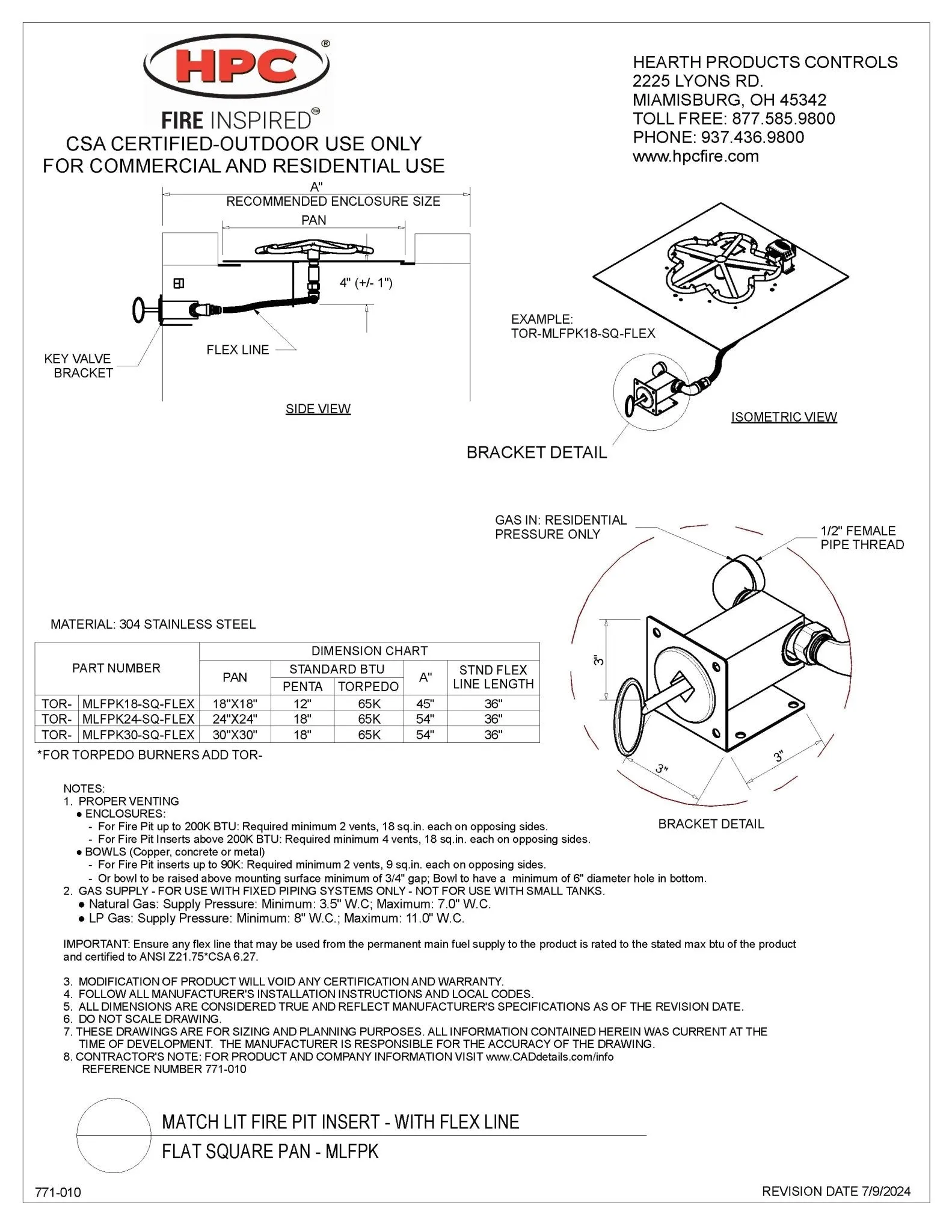 Quad Fire Pit TK - Aluminum