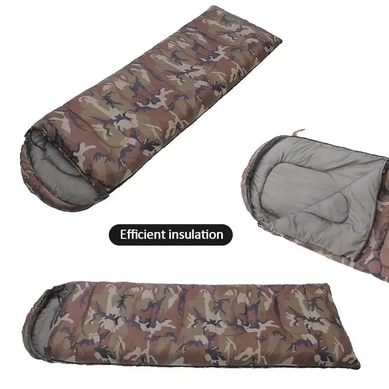 Quality Cotton Camping Sleeping Bag,15~5degree, Envelope Style, Army Or Military Or Camouflage Sleeping Bags