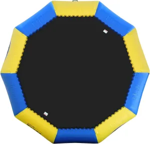 RAVE Sports Inflatable Bongo Water Bouncer, 10FT / 13FT / 15FT / 20FT, Recreational Water Trampoline with Ladder