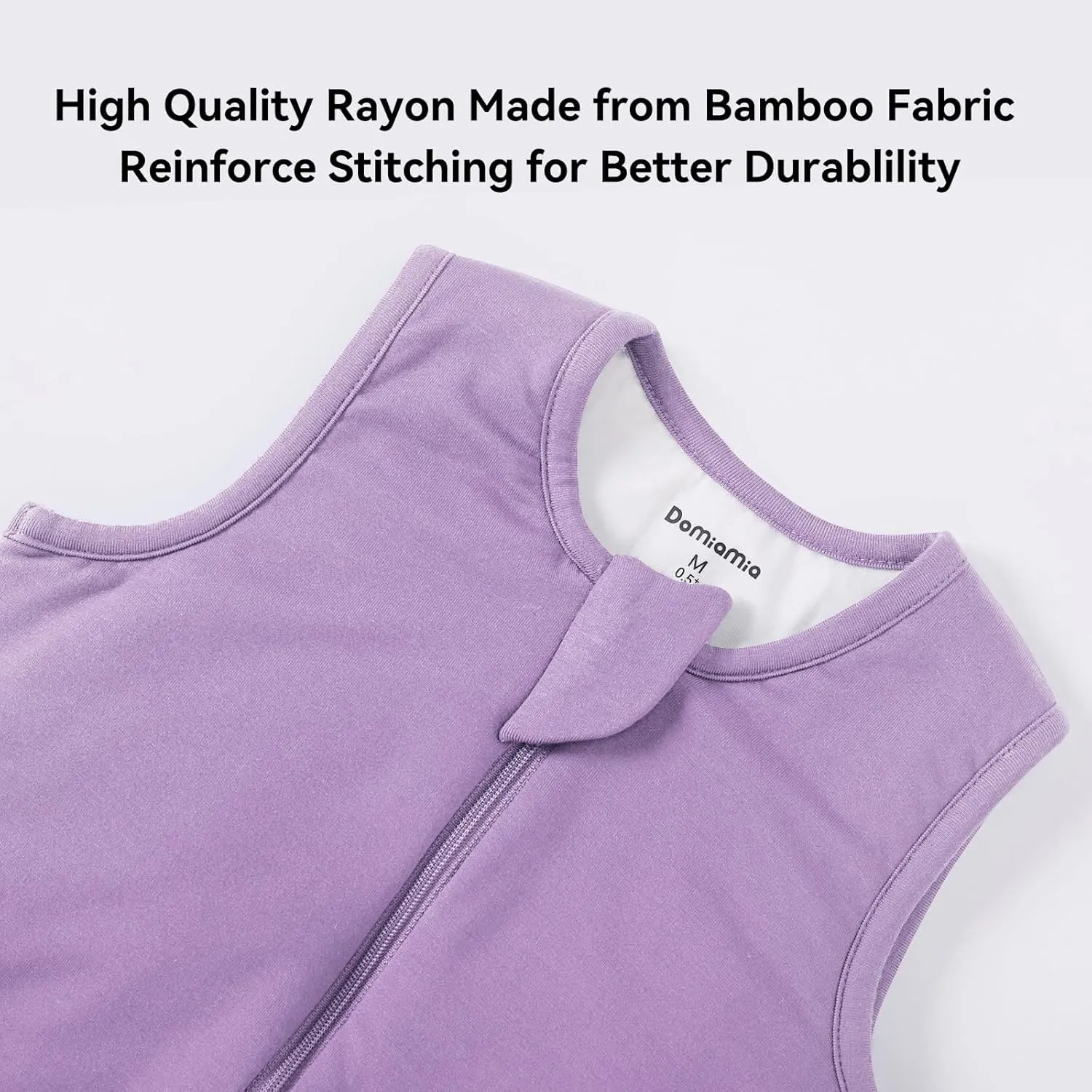 Rayon Made from Bamboo Baby Sleep Sack 0.5 Tog Ultra Soft Wearable Blanket 0-6 Months,Infant Newborn Sleeping Bag Unisex Boys Girls, 2-Way Zipper Sleep Sack Breathable Lightweight S