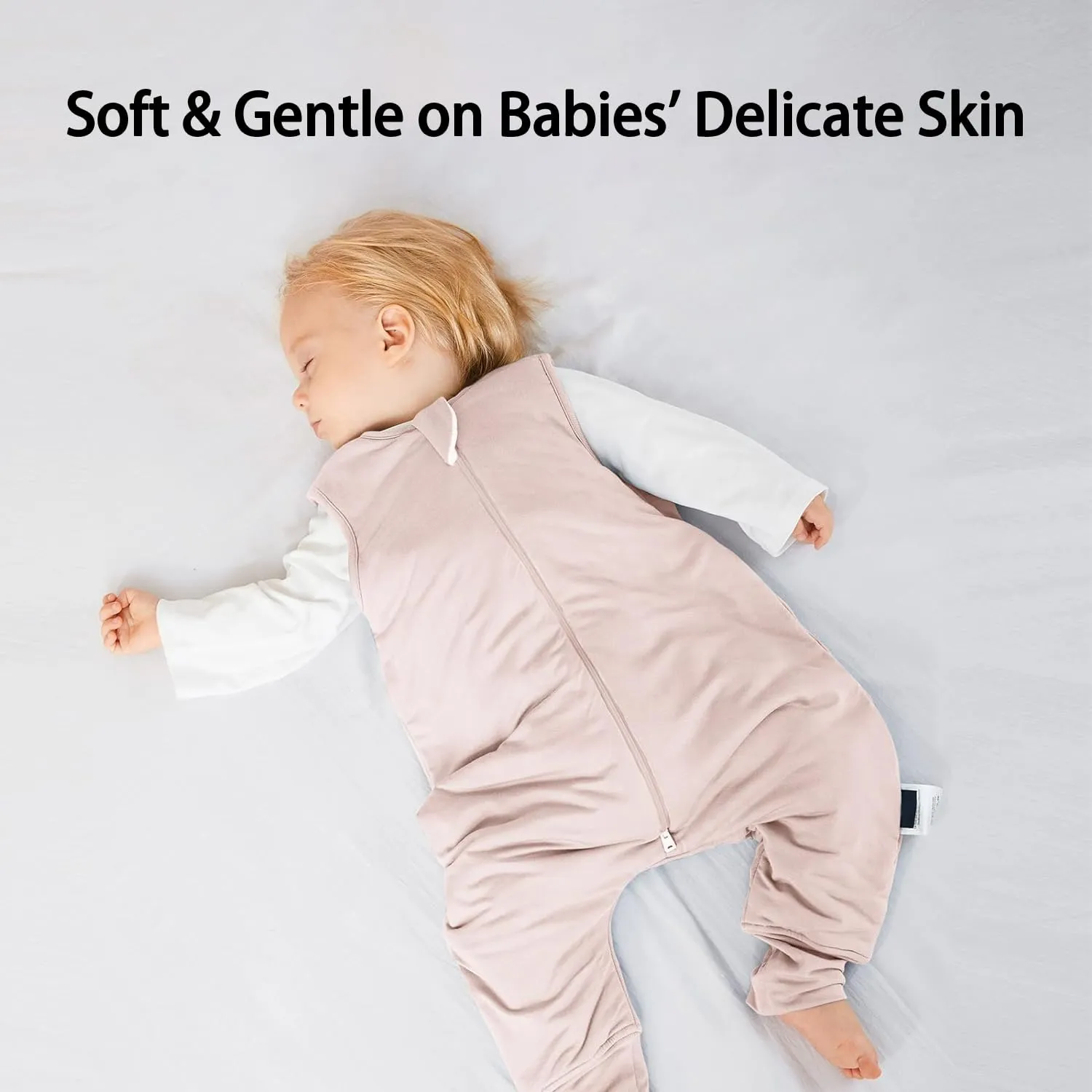 Rayon Made from Bamboo Toddler Sleep Sack with Feet 24-36 Months 1.0 Tog Ultra Soft Toddler Sleeping Sack 2t-3t Sleep Bag Walker Quilted Wearable Blanket with Legs 2-Way Zipper Lightweight
