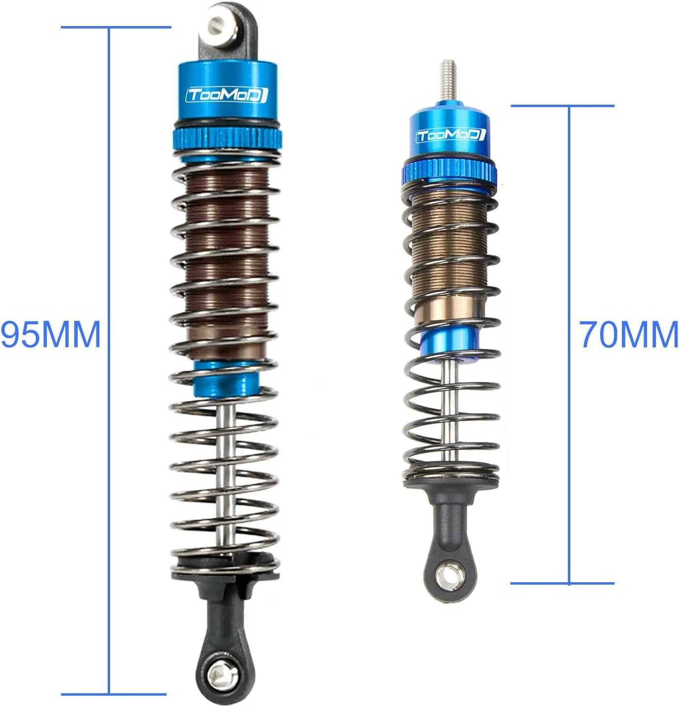 RC Car Oil Shocks Absorber Damper for Tamiya Grasshopper 2 / Super Hornet/Replacement Upgrade Parts (Blue)