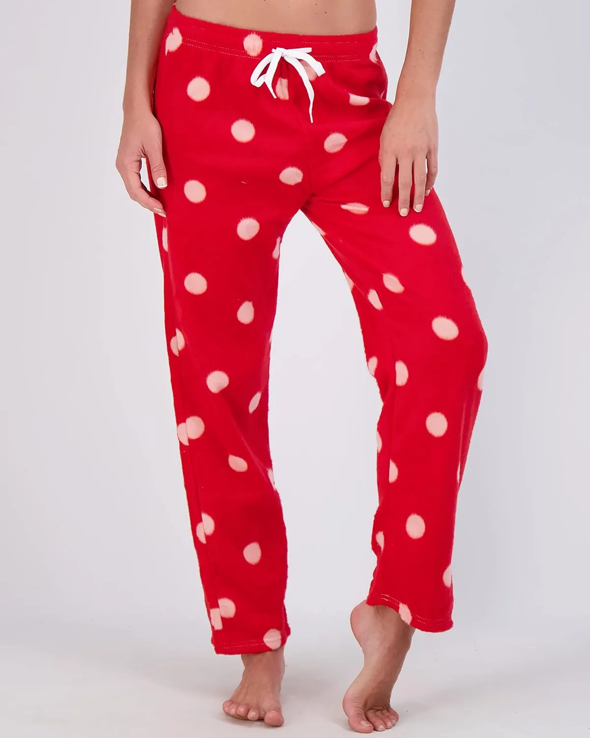Real Essentials 3 Pack: Women’s Fleece Ultra-Soft Comfy Pajama Lounge Pants Sleepwear (Available in Plus Size)