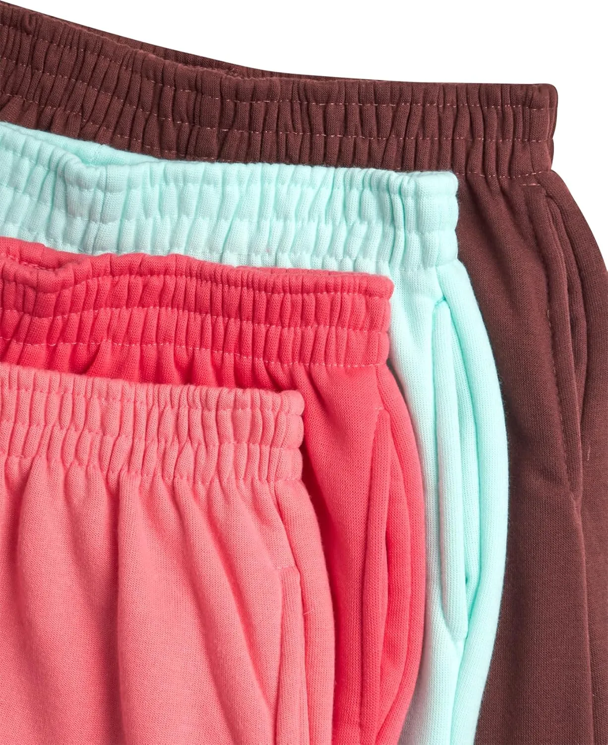 Real Love Girls’ Sweatpants – 4 Pack Active Basic Fleece Cargo Jogpants, Joggers or Flares (5-16)