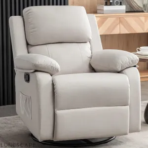 Recliner Chair, 360 Swivel Rocker Chair for Adults, Small Rocking