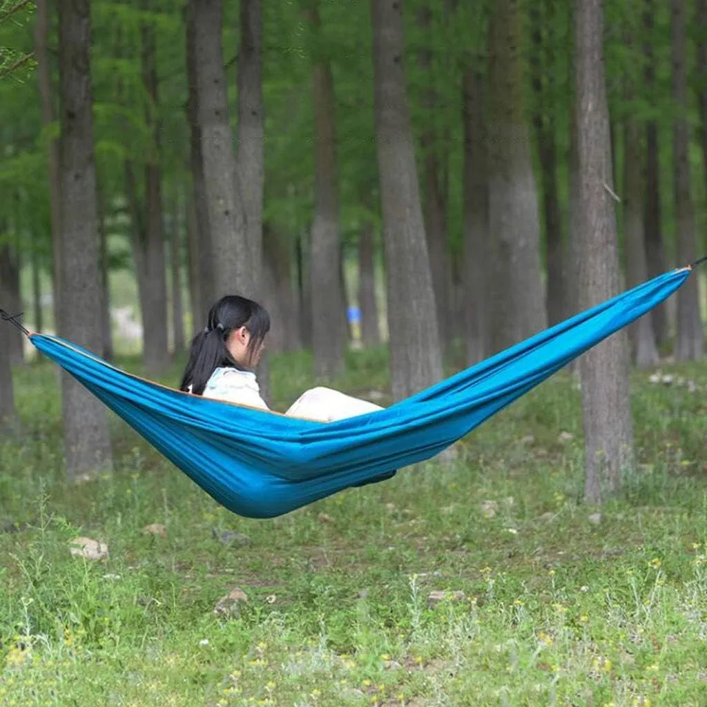 Recreation Lightweight Hammock Portable Parachute Hammock Hiking Gear Outdoor Camping Strong, Durable Easy to Store Gifts for Hikers