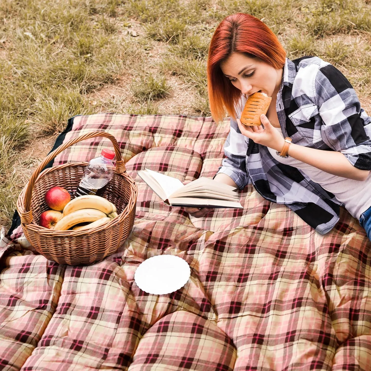 REDCAMP Cotton Flannel Sleeping Bag for Camping Backpacking, Adults Cold Weather Envelope Sleeping Bags with 2/3/4lbs Filling
