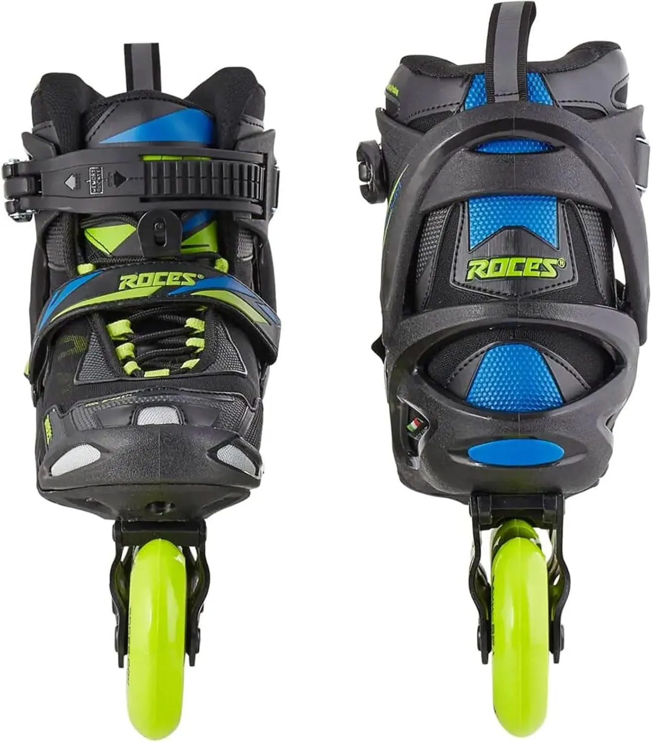Roces Men's Helium II TIF Lightweight Breathable Adjustable Fitness Sporty Outdoor Four 84mm Wheel Inline Racing Skates with Easy Entry System & Invisible Frame