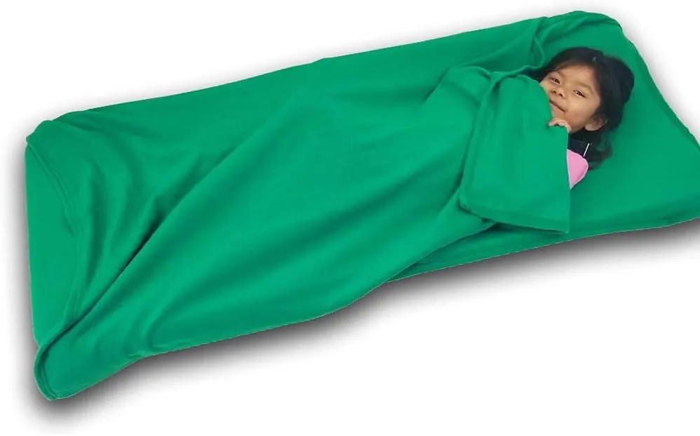 ROLLEE POLLEE Cot Blankets with Elastic Corner Straps for Preschool/Daycare, Super Soft, Fits Standard Size Mats and Cots, 50" x 55"