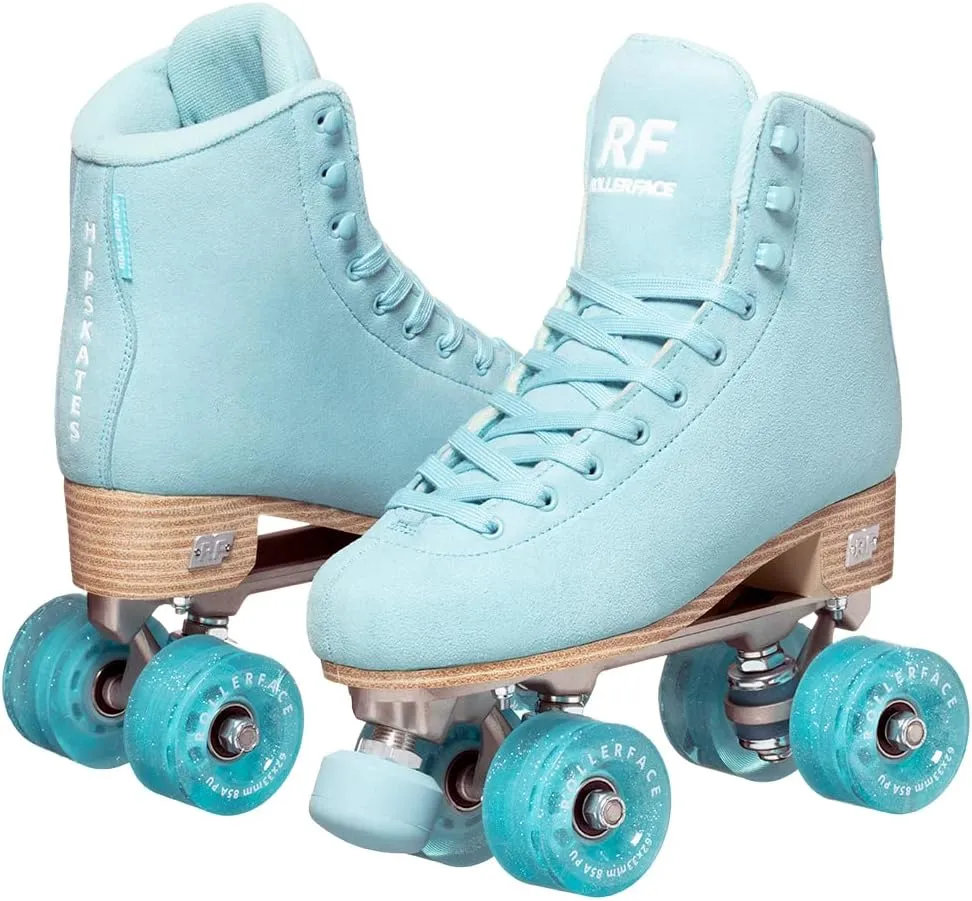 Rollerface Hipskates Deluxe, Women’s Roller Skates, Premium Skates, Vegan Soft Suede