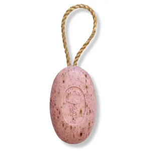 Rose Soap on a Rope – Made in France – Traditionally Crafted Natural, Skin-Friendly, Long-Lasting & Moisturizing Soap 7.76 oz (220 g) (Rose)