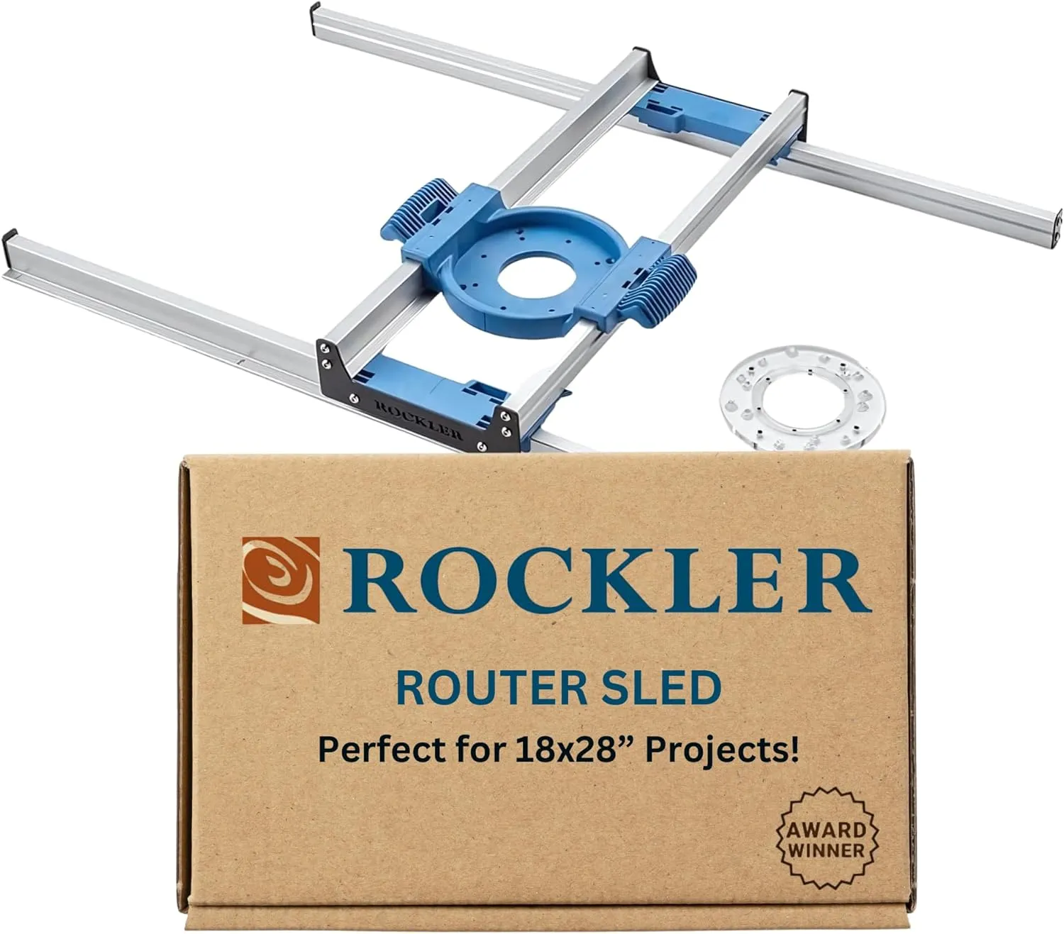 Router Sled, Benchtop Board Slab Flattening Jig | Precise Router Flattening Sled System for Slabs, End-Grain Boards & Resin Projects - Durable Table Top Wood Slab Flattening Jig