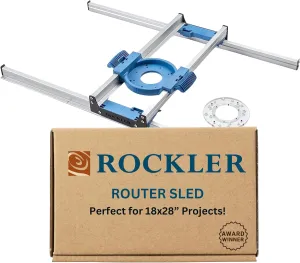 Router Sled, Benchtop Board Slab Flattening Jig | Precise Router Flattening Sled System for Slabs, End-Grain Boards & Resin Projects - Durable Table Top Wood Slab Flattening Jig