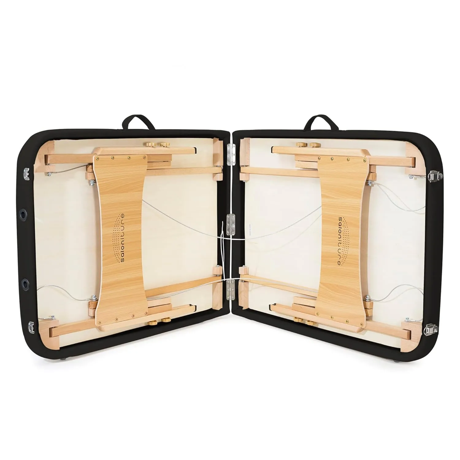 Saloniture Basic Portable Folding Massage Table - Black