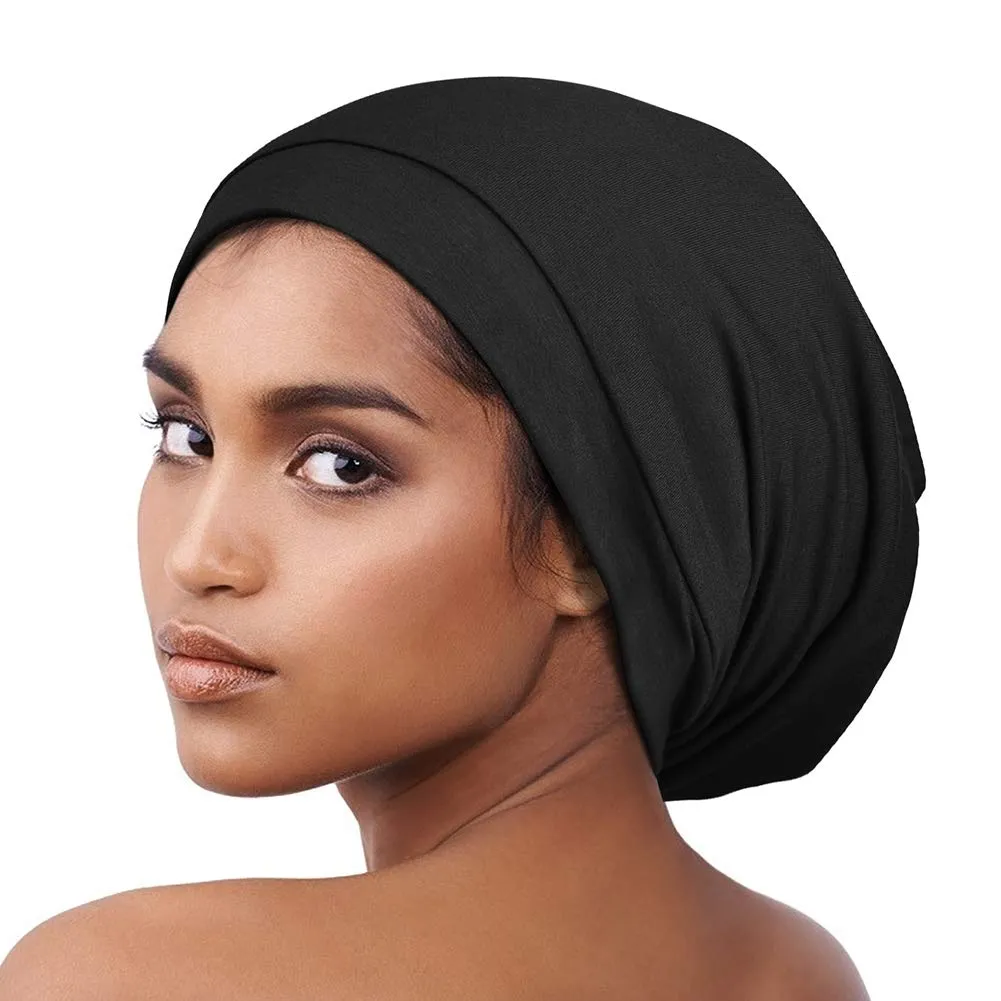 Satin Bonnet for Curly Hair Natural Hair Braids Women Slouchy Beanie Hat Lightweight