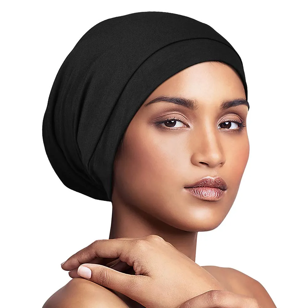 Satin Bonnet for Curly Hair Natural Hair Braids Women Slouchy Beanie Hat Lightweight