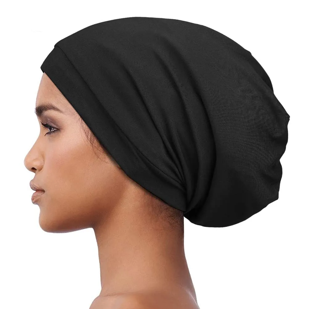 Satin Bonnet for Curly Hair Natural Hair Braids Women Slouchy Beanie Hat Lightweight