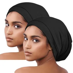 Satin Bonnet for Curly Hair Natural Hair Braids Women Slouchy Beanie Hat Lightweight