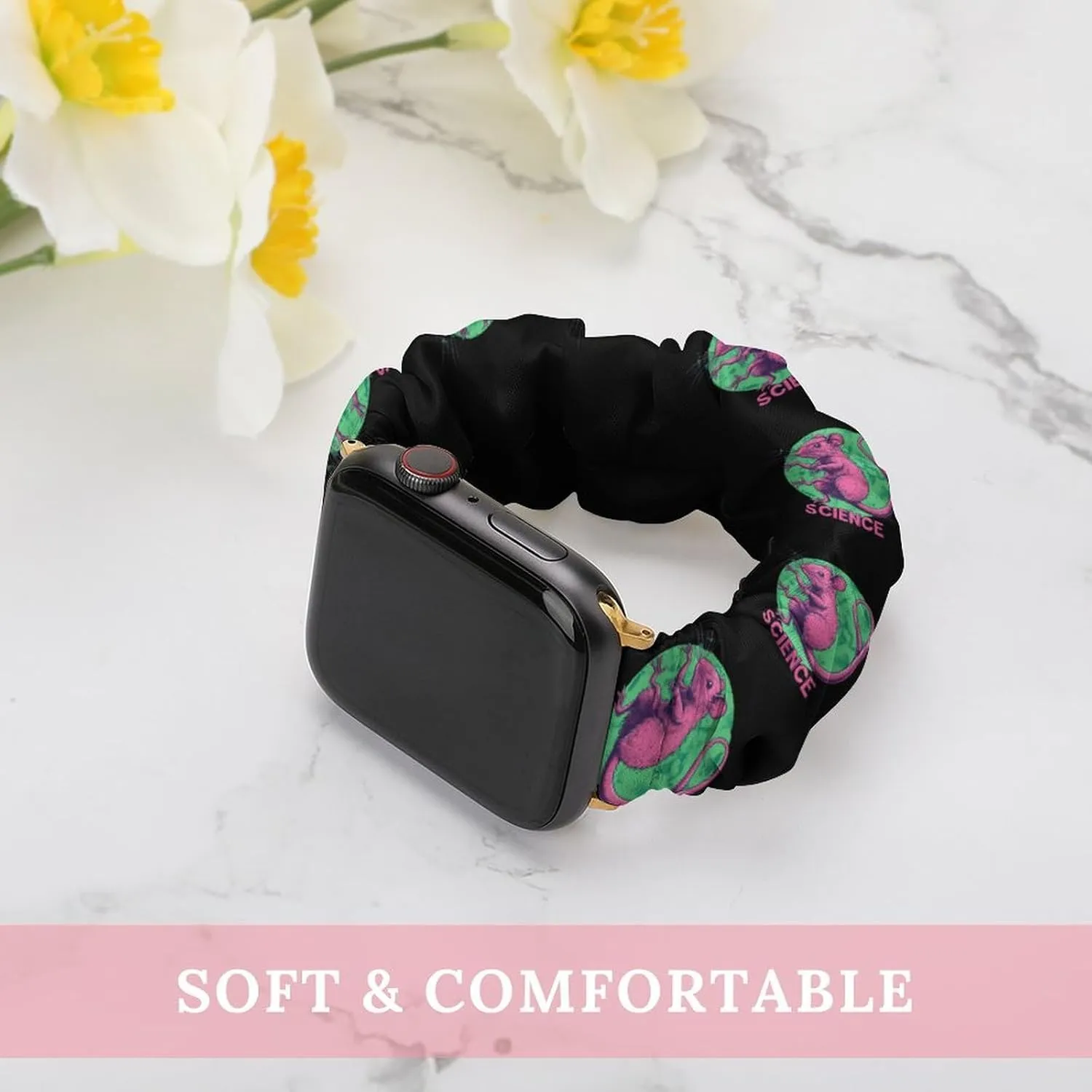 Scientific Mutant Mice Fashion Watch Strap Scrunchies Wristbands Compatible With IWatch Series