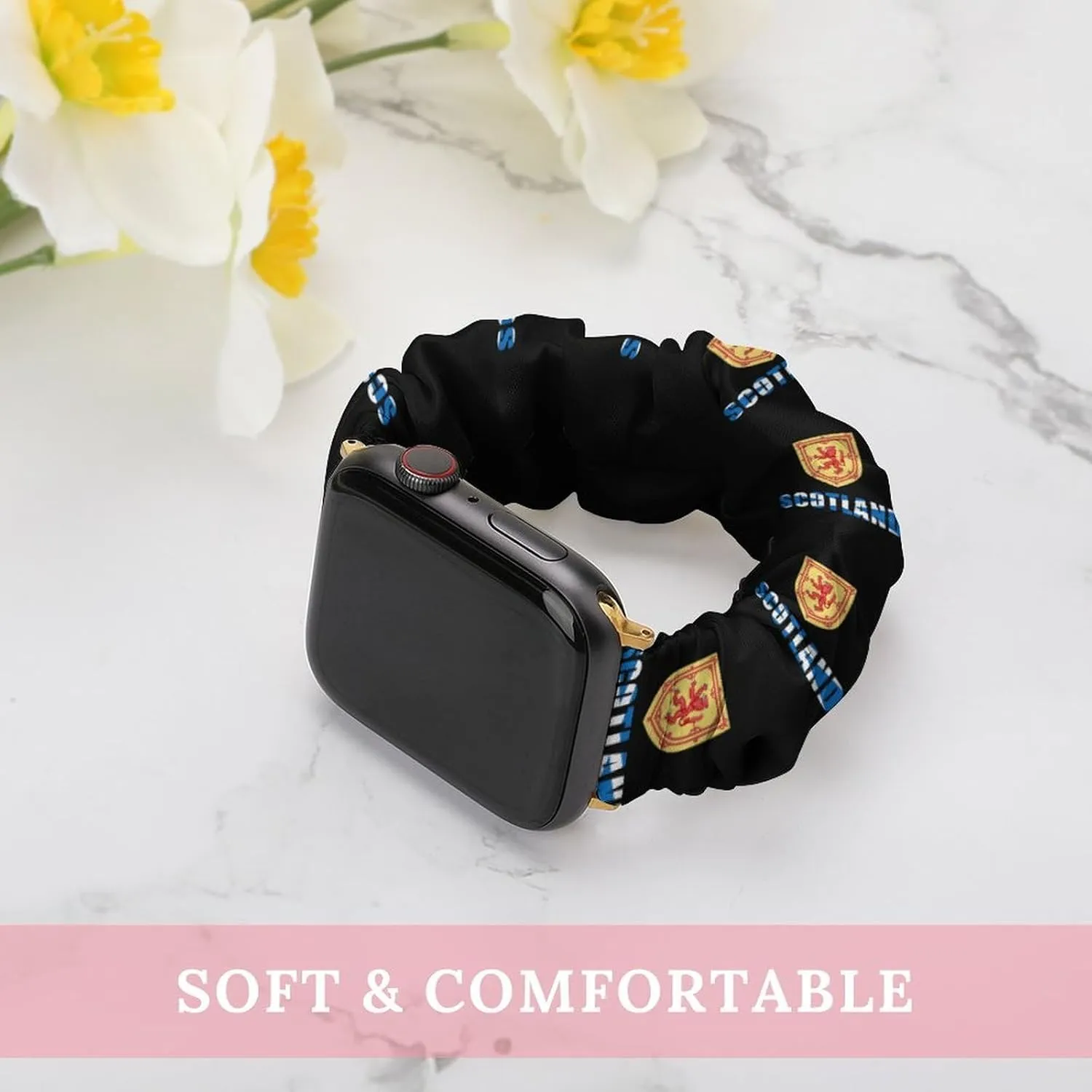 Scottish Flag Britain Fashion Watch Strap Scrunchies Wristbands Compatible With IWatch Series