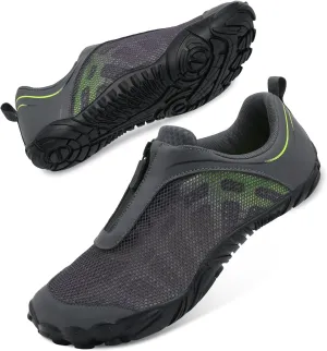 Scurtain Unisex Mens Womens Water Shoes Athletic Sports Aqua Shoes Barefoot Hiking Water Shoes Quick Dry Yoga Pool Swim Surf Beach Walking Shoes with Zipper