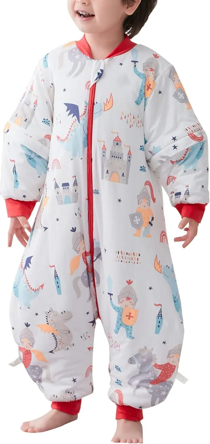 SEAUR - Baby Sleep Bag Winter Toddler Wearable Blanket Girl Boy Walking Sleeping Bag Pajamas Long Sleeve Warm