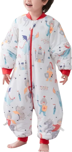 SEAUR - Baby Sleep Bag Winter Toddler Wearable Blanket Girl Boy Walking Sleeping Bag Pajamas Long Sleeve Warm