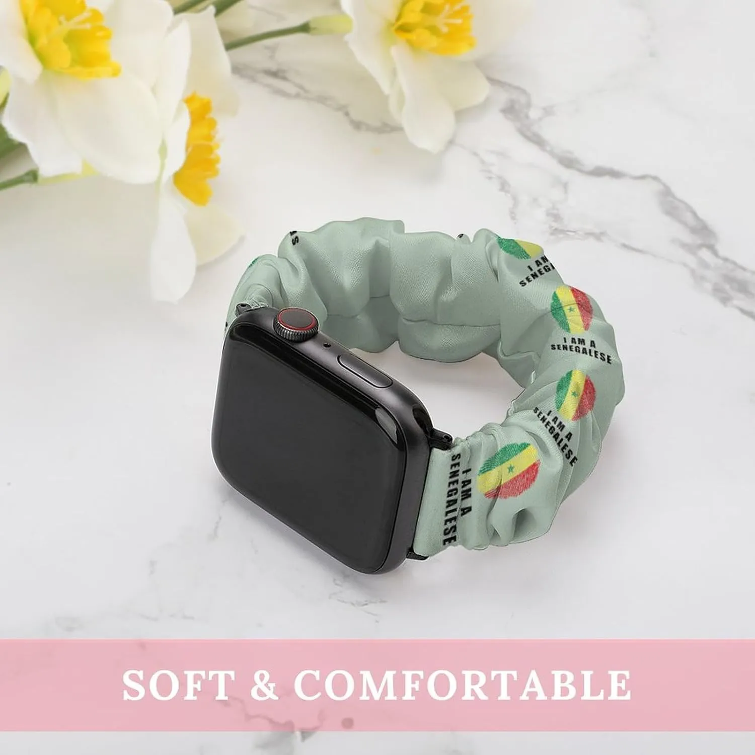 Senegal I Am A Senegalese Fashion Watch Strap Scrunchies Wristbands Compatible With IWatch Series