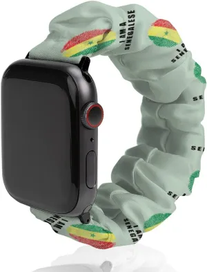 Senegal I Am A Senegalese Fashion Watch Strap Scrunchies Wristbands Compatible With IWatch Series