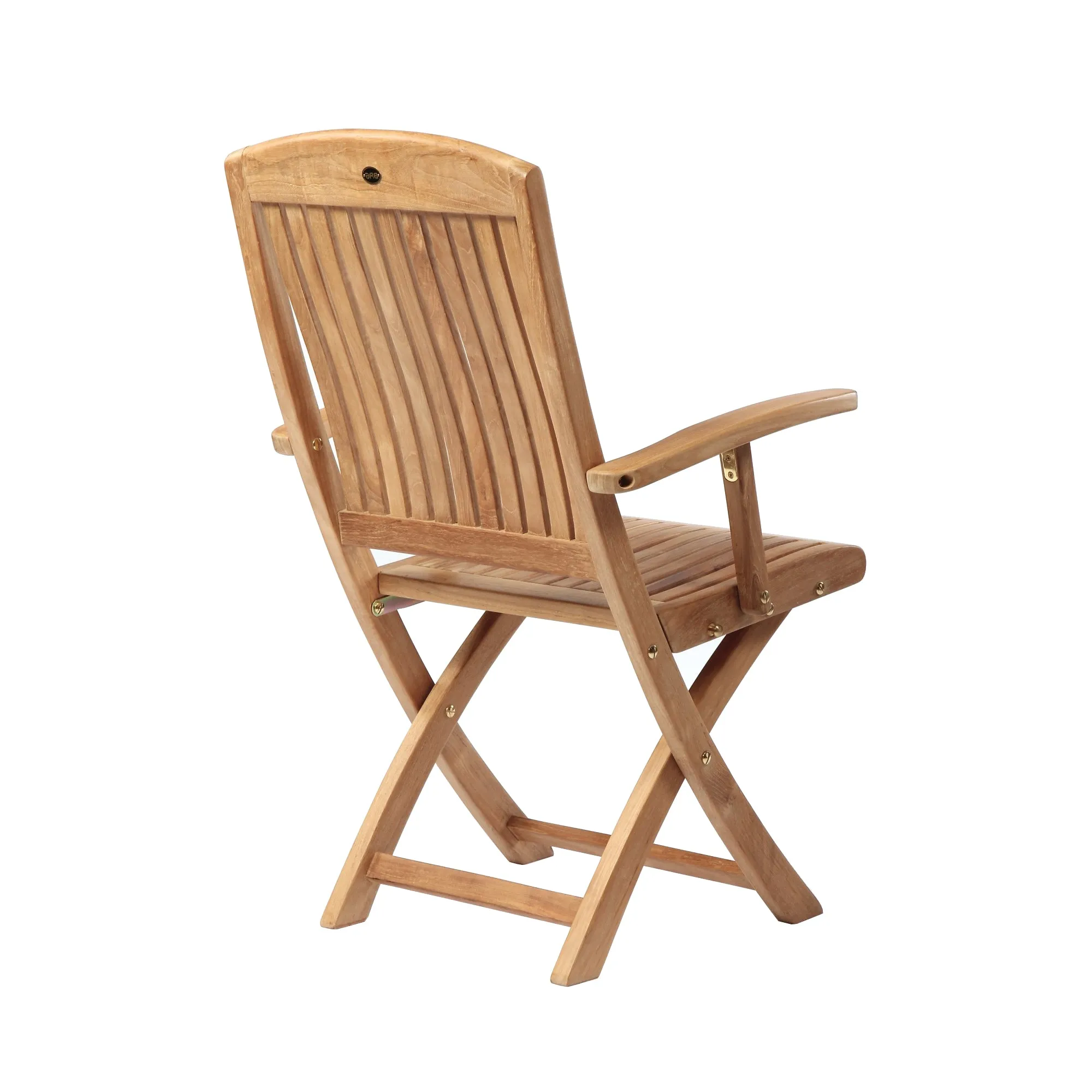 SET568-526 - Asia teak folding table - Rectangular 35" with 2 Colorado folding armchairs
