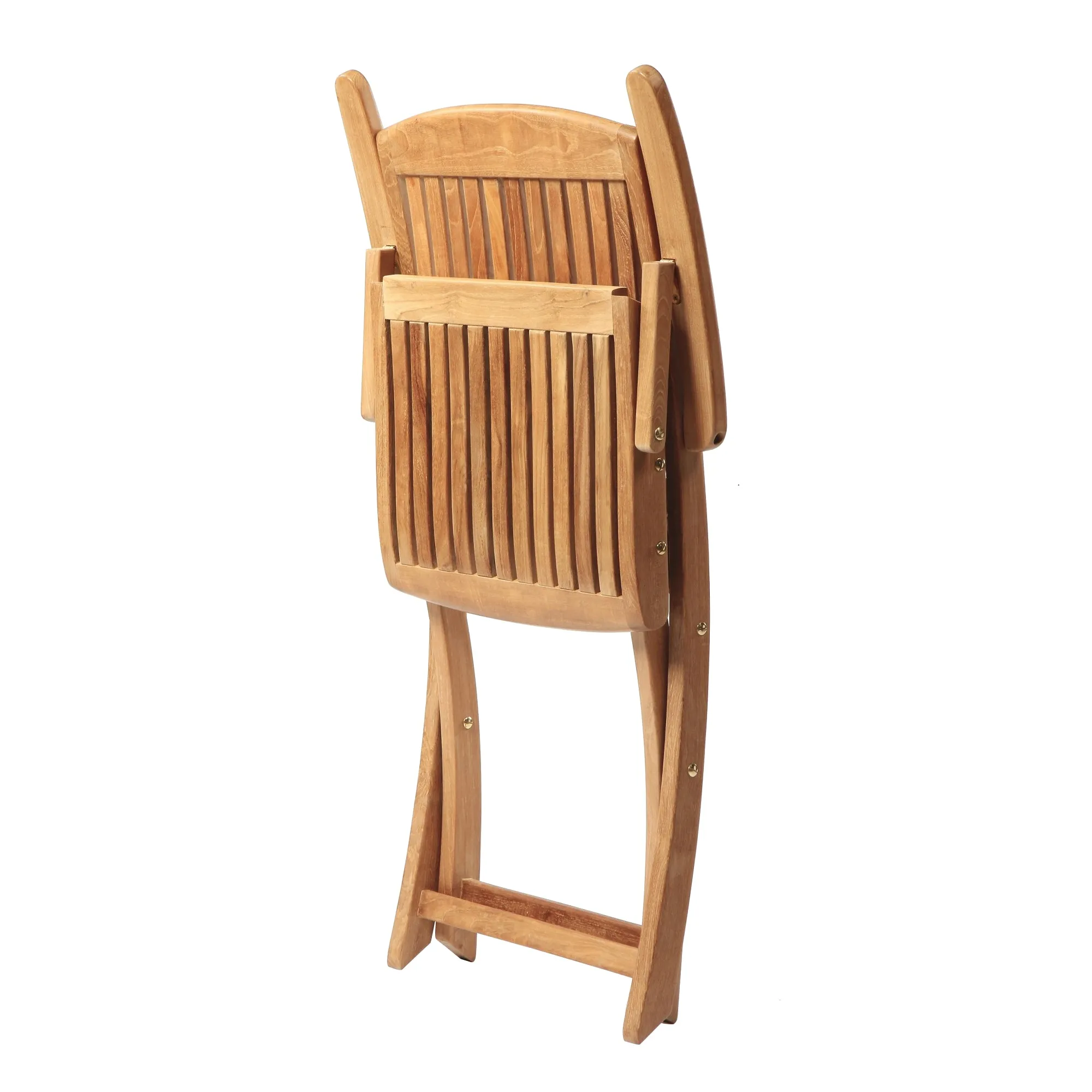 SET568-526 - Asia teak folding table - Rectangular 35" with 2 Colorado folding armchairs