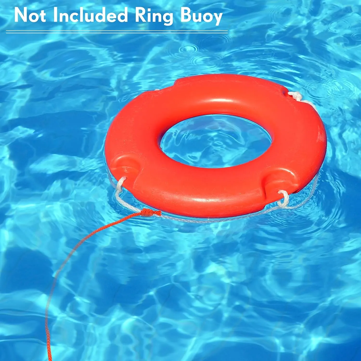 Shappy Water Floating Lifesaving Rope Dock Lines Boat Rope Braided Polypropylene Outdoor Throwing Lines for Life Preserver Ring Anchor Heaving Line with Spring Hook