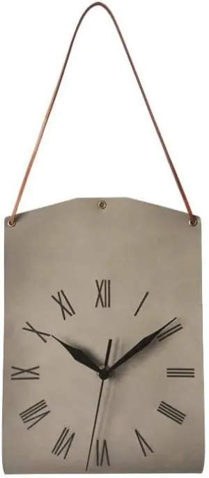 Shoulder Bag Wall Clock Leather Silent Clock Room Decoration