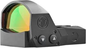 Sig Sauer ROMEO1PRO 1x30mm 3 MOA Red Dot Sight | Durable Fogproof Waterproof Corrosion-Resistant Compact Open Reflex Sight with Protective Shroud