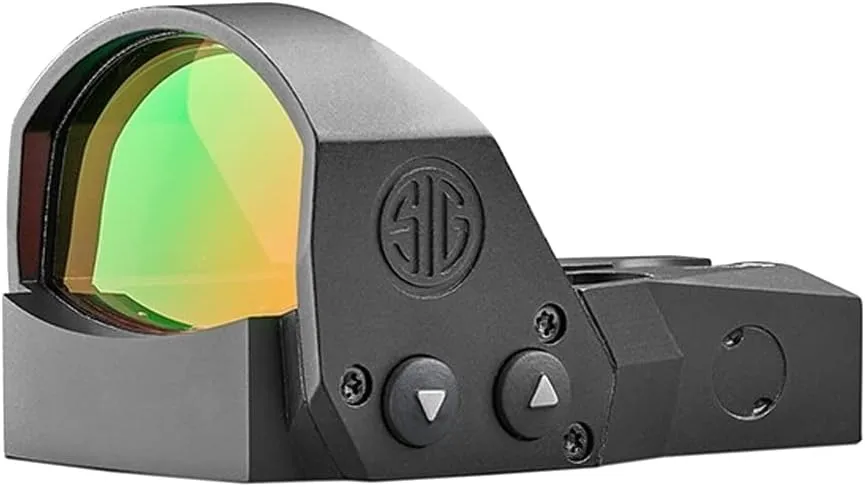 Sig Sauer ROMEO1PRO 1x30mm 3 MOA Red Dot Sight | Durable Fogproof Waterproof Corrosion-Resistant Compact Open Reflex Sight with Protective Shroud