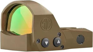 Sig Sauer ROMEO1PRO 1x30mm 6 MOA Red Dot Sight | Compact Durable Aluminum Corrosion-Resistant Waterproof Open Reflex Sight with Protective Shroud