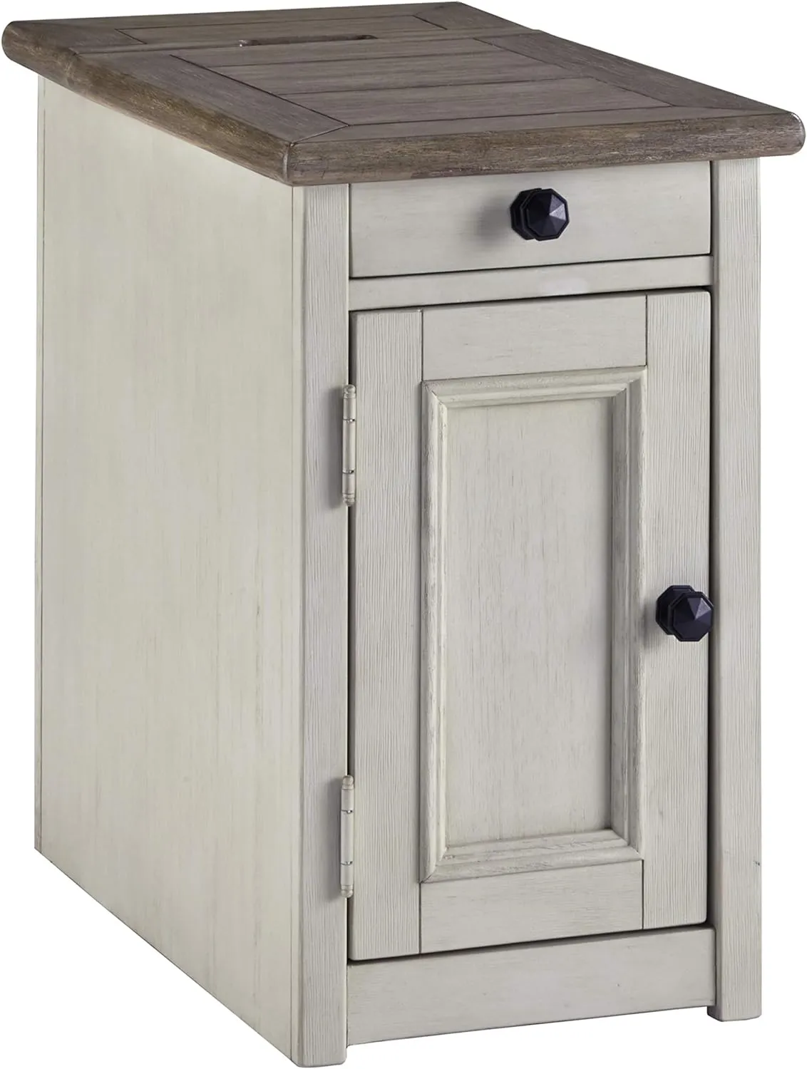 Signature Design by Ashley Ashley Furniture Signature Design-Bolanburg Chairside Chair Side End Table, 14"W x 24"D x 23"H, Whitewash