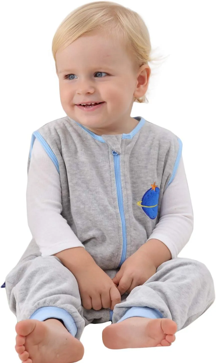 Sincere Baby Sleep Sack Spring Autumn Warm Infant Walking Sleeping Bag with Legs Wearable Blankets Pajamas 6M-4Years