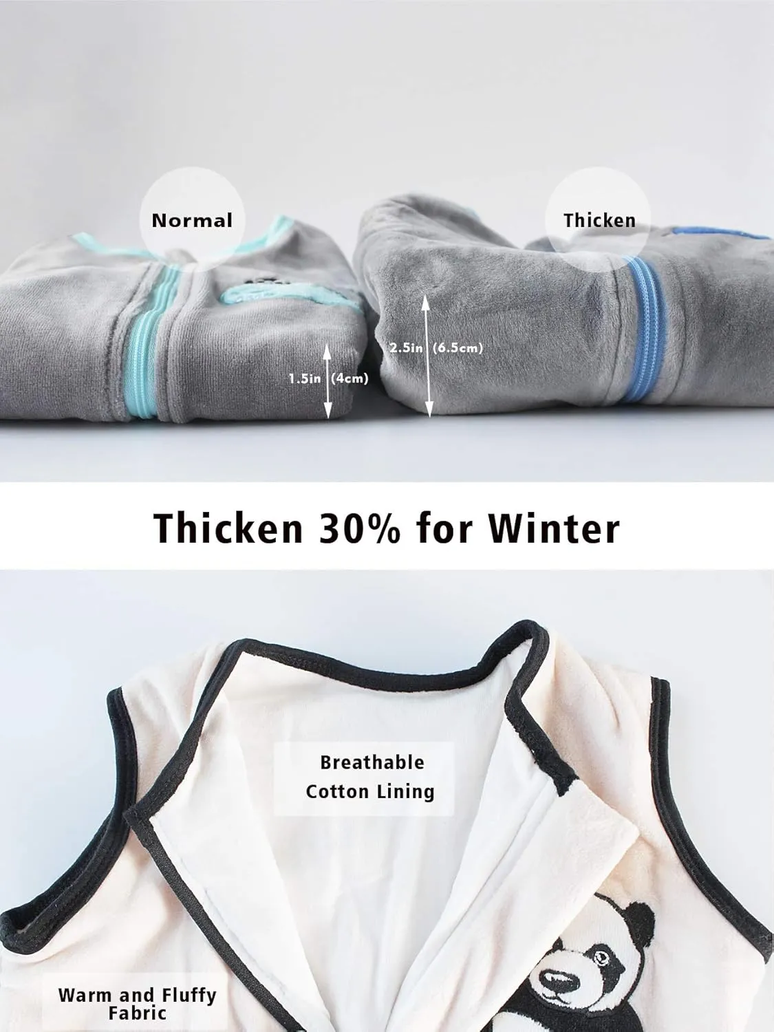 Sincere Baby Sleep Sack Spring Autumn Warm Infant Walking Sleeping Bag with Legs Wearable Blankets Pajamas 6M-4Years